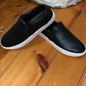 black slip on shoes